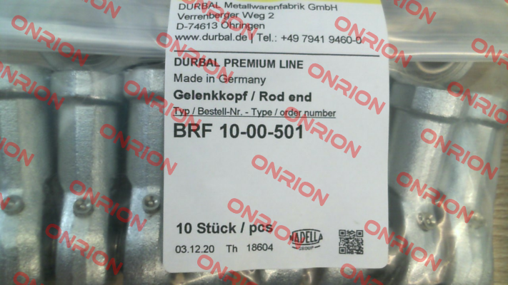 BRF 10-00-501 Durbal