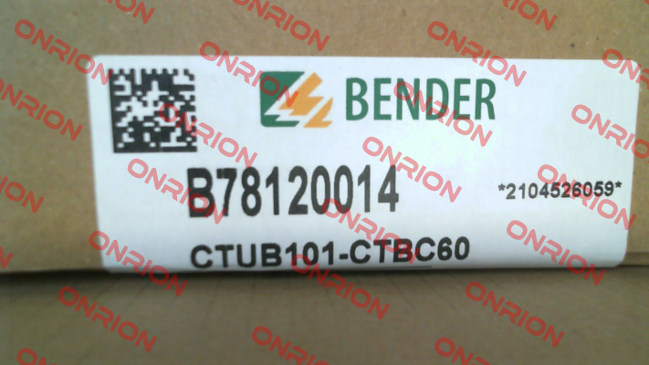 p/n: B78120014, Type: CTUB101-CTBC60 Bender