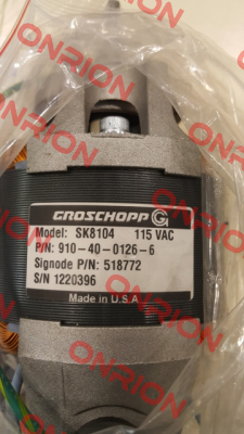 Model: SK8104 115VAC P/N: 910-40-0126-6  (proprietary)  Groschopp