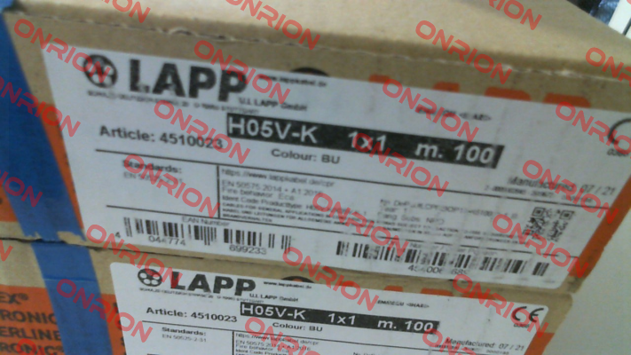 4510023 (H05V-K 1X1 BU) Lapp Kabel