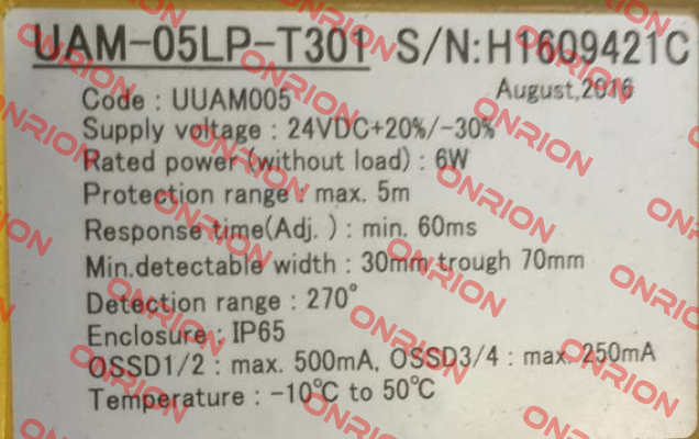 UAM-05LP-T301 Hokuyo