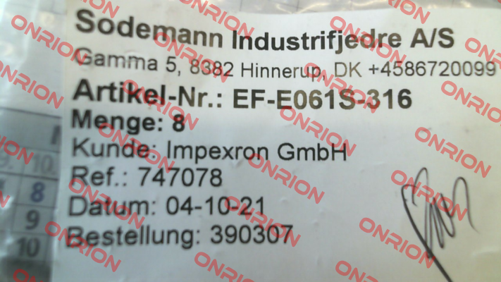 EF-E061S-316 Sodemann