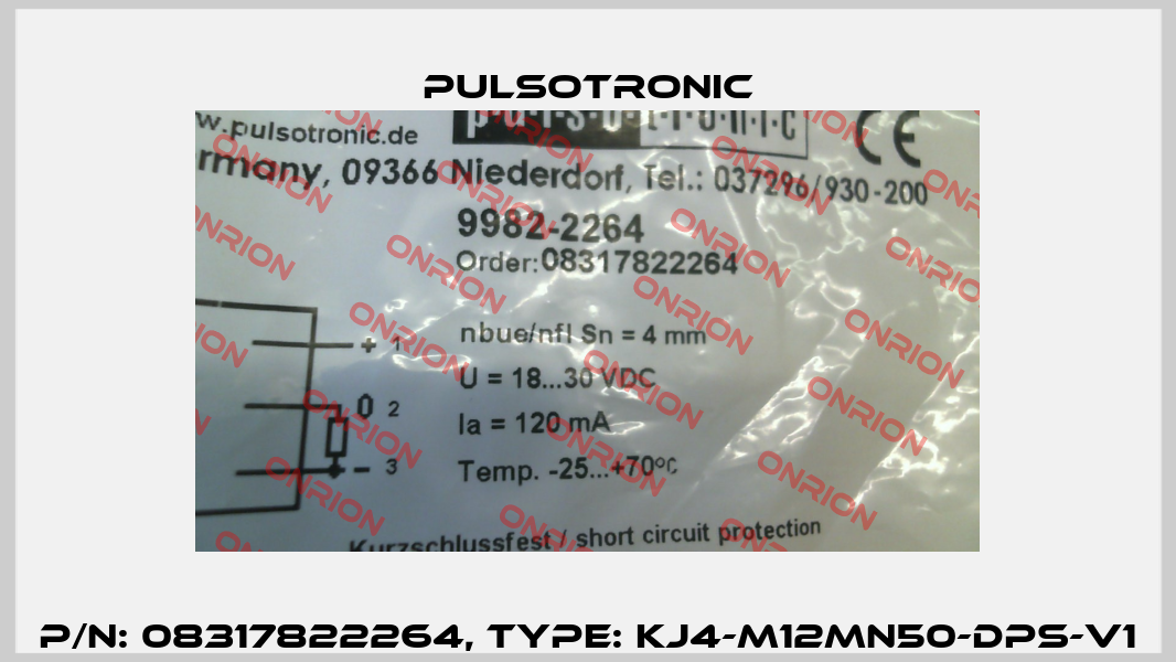 p/n: 08317822264, Type: KJ4-M12MN50-DPS-V1 Pulsotronic