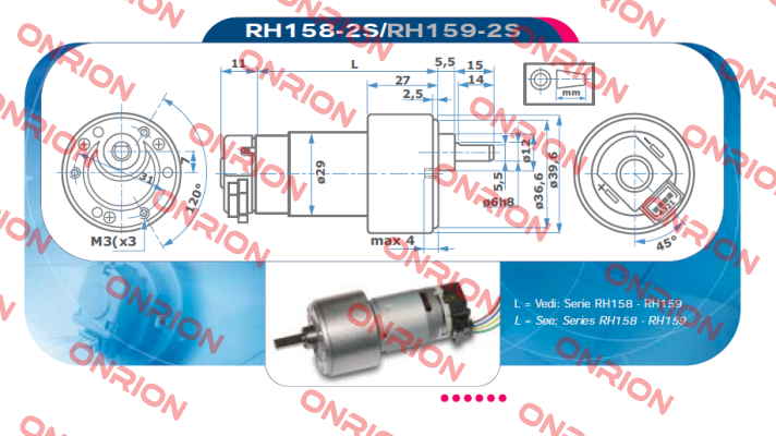 RH158-12-200 Micro Motors