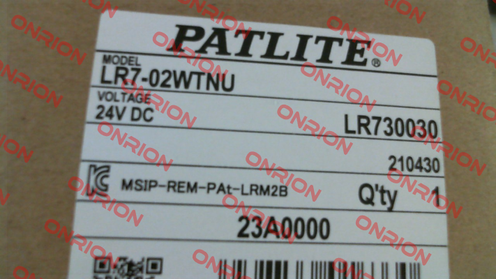 LR7-02 WTNU Patlite