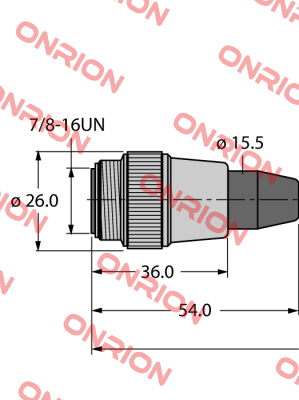 RSV-RKV-FBY49OG-85M/5D Turck