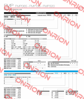 FMP-320-2-S-A-G1-A06-H-P01 MP Filtri