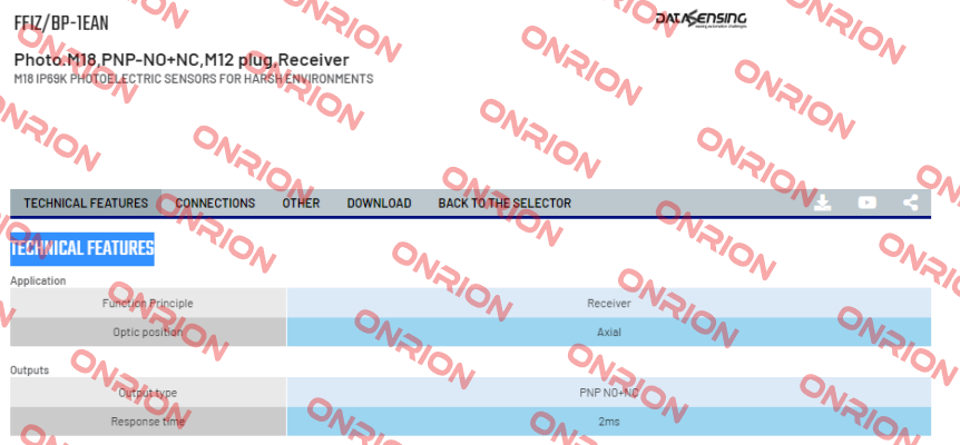 FFIZ/BP-1EAN Micro Detectors / Diell