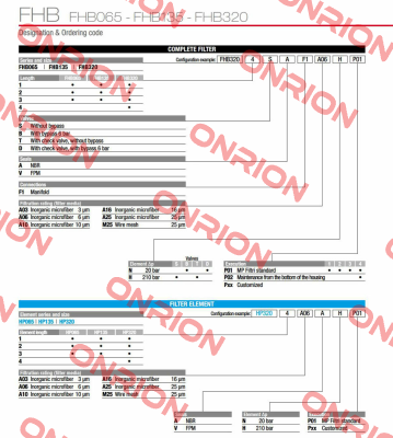 FHB-065-2-S-A-F1-A10-H-P01 MP Filtri