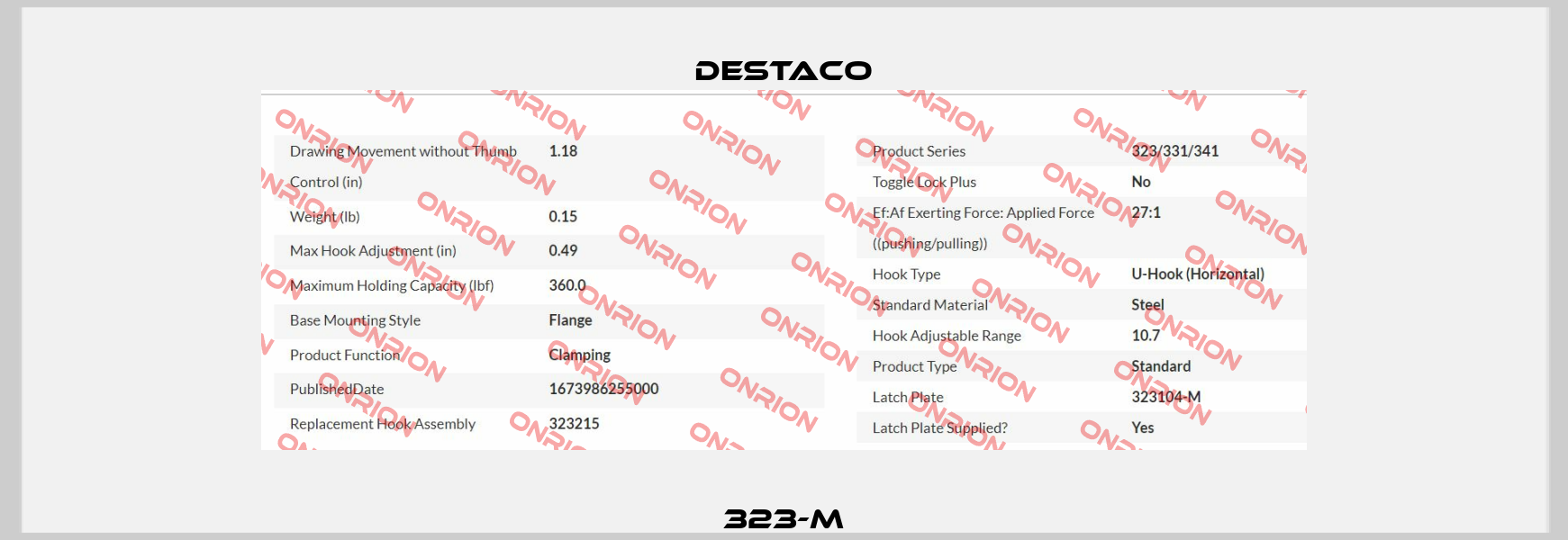 323-M Destaco