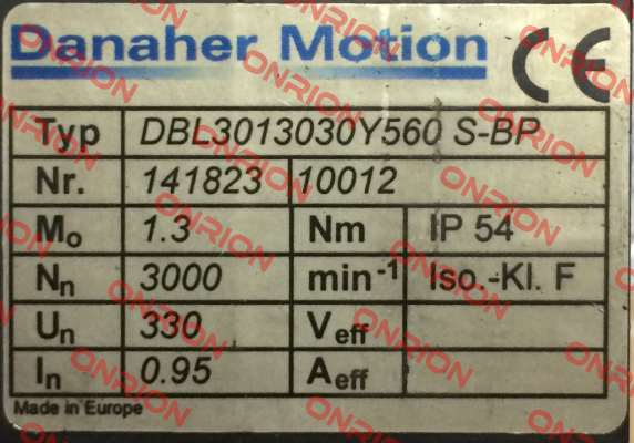 DBL3-0130-30-Y-560-SBP Danaher Motion