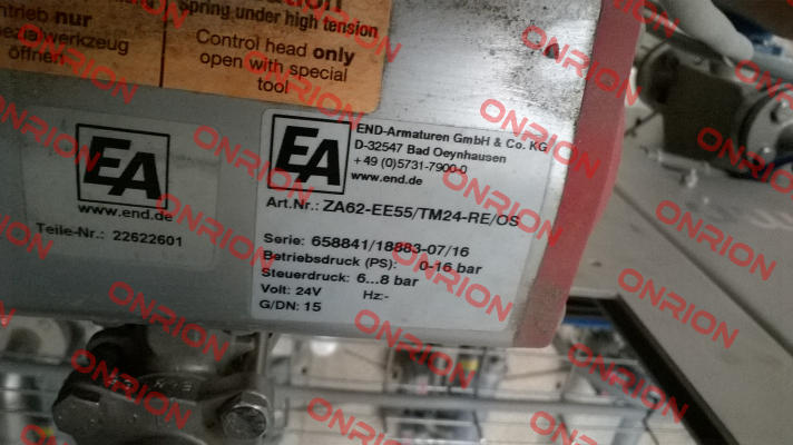 ZA62-EE55/TM24-RE/OS End Armaturen