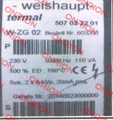 603226 Weishaupt