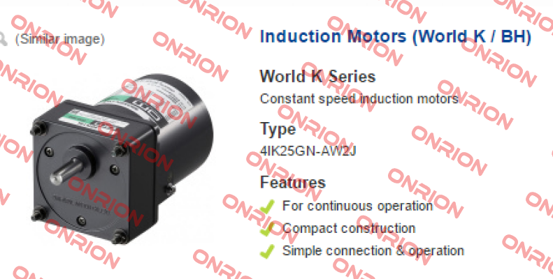 4IK25GN-AW2J  Oriental Motor