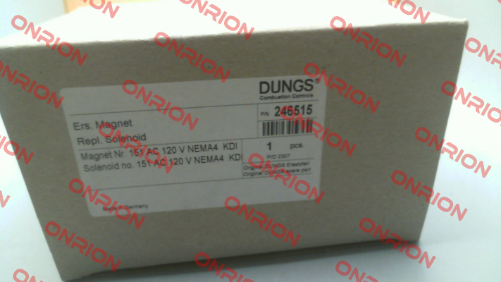 p/n: 95246515 type: NEMA4 KDI 151 AC 120V Dungs