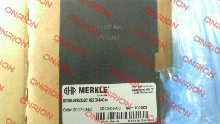 BZ 500.40/25.33.201.025 G4.N40.m Merkle